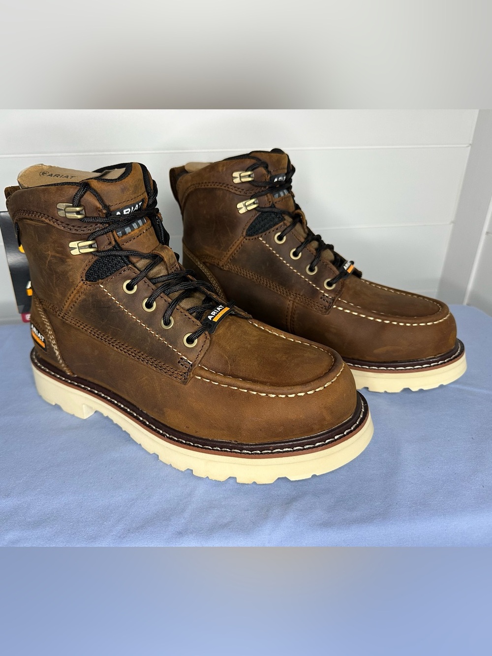 Ariat Rebar Lift 6 Waterproof Electrical Hazard Distressed Brown